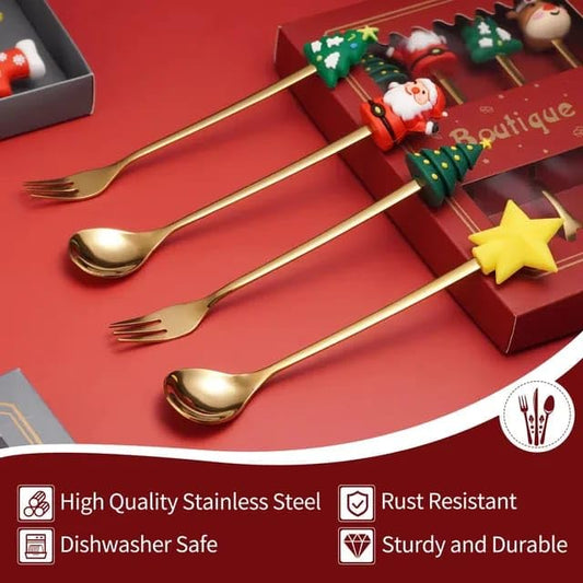 Christmas Cutlery Set 4Pcs