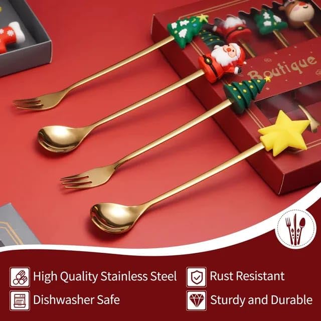 Christmas Cutlery Set 4Pcs