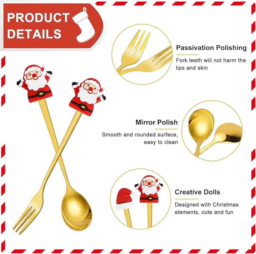 Christmas Cutlery Set 4Pcs