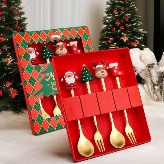 Christmas Cutlery Set 4Pcs