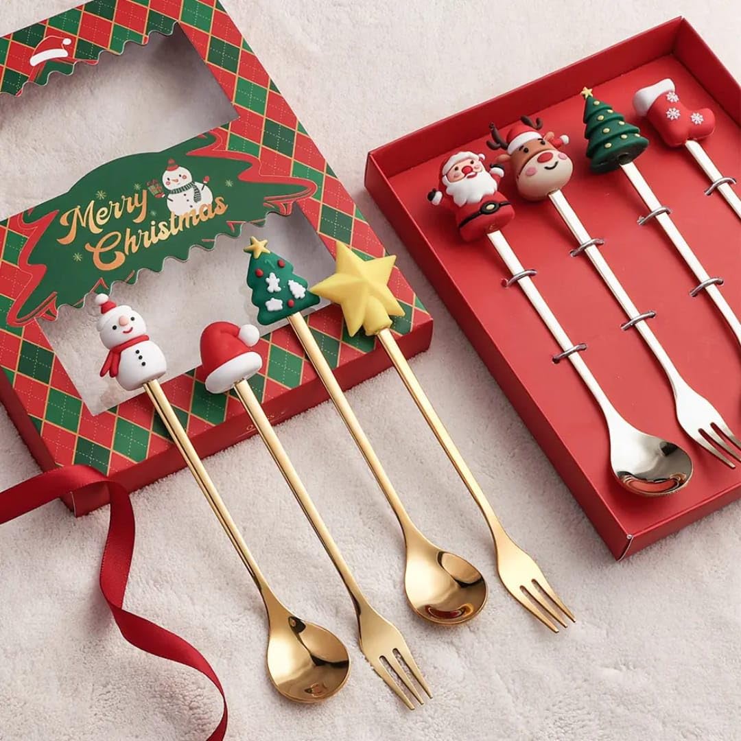 Christmas Cutlery Set 4Pcs