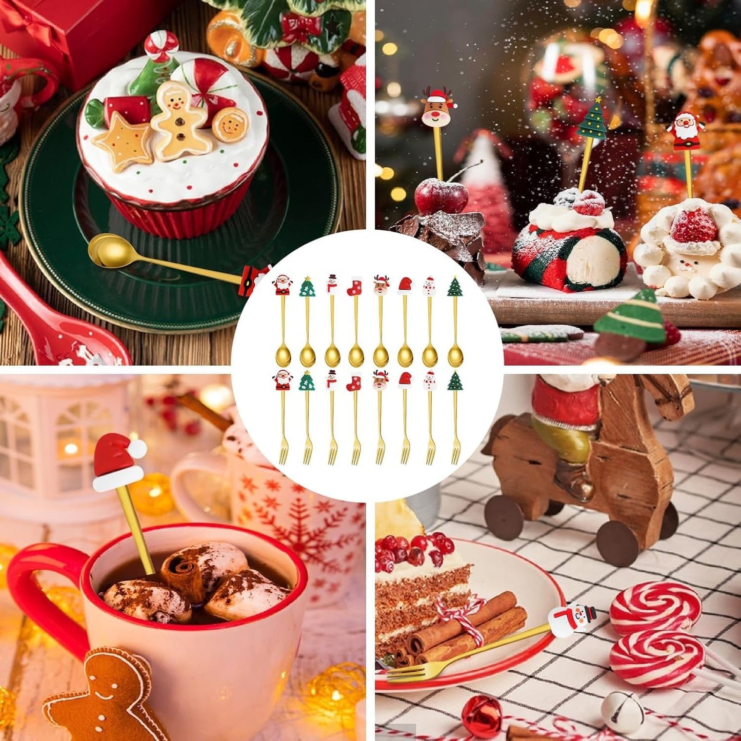 Christmas Cutlery Set 4Pcs